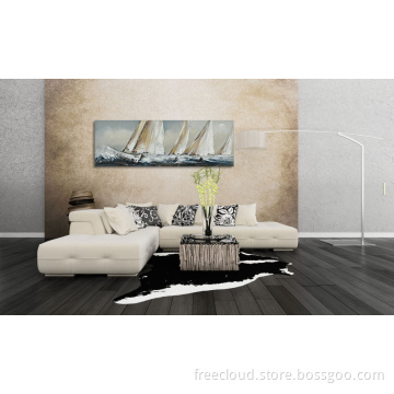 Sail Boats Wall Art Yacht Race Oil Painting